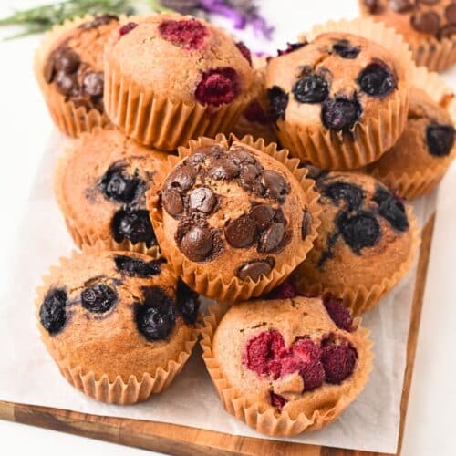 5-Ingredient Whole Wheat Muffins