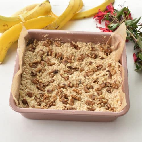 Banana Yogurt Oatmeal Bars