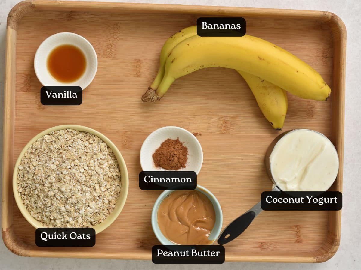Banana Yogurt Oatmeal Bars