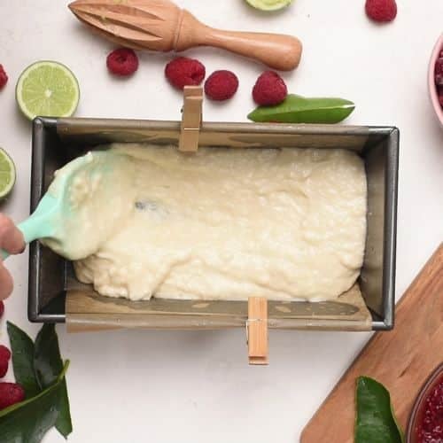 Raspberry Swirl Coconut Bread