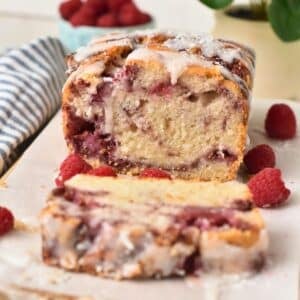 Raspberry Swirl Coconut Bread