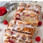 Raspberry Swirl Coconut Bread